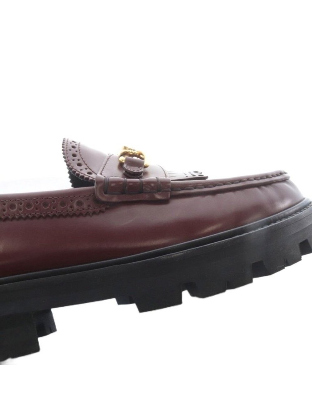 Celine Triomphe Chain Margaret Loafers Slip Ons Leather 36 Bold Yo7 SH - Picture 8 of 8
